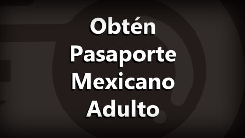 Potada Pasaporte Mexicano para Adultos