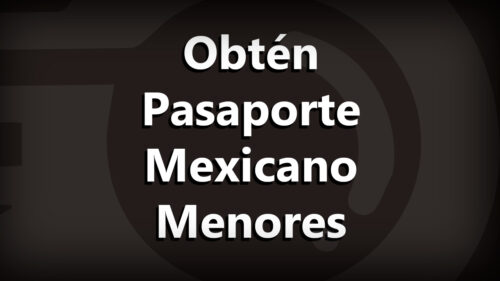 Portada pasaporte Mexicano para menores de edad