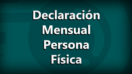 Declaración Mensual Persona Fïsica